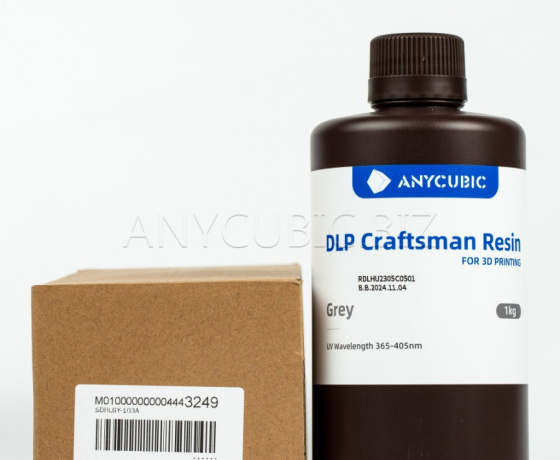 Фото 3 - Фотополімерна смола Anycubic Craftsman Grey (Сіра) 1КГ
