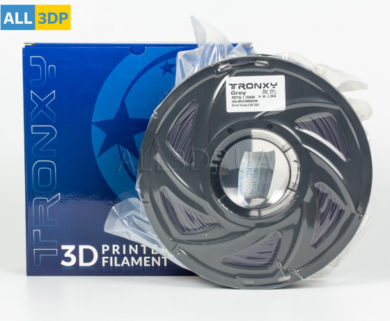 Фото 5 - Сірий PETG пластик Tronxy для 3D принтера 330m | 1 кг | 1,75 мм
