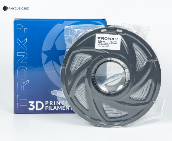 Фото 4 - Сріблястий PETG пластик Tronxy для 3D принтера 340м | 1 кг | 1,75 мм