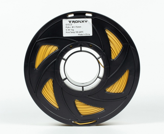 Фото 8 - Золотий PLA пластик Tronxy для 3D принтера 340m | 1 кг | 1,75 мм