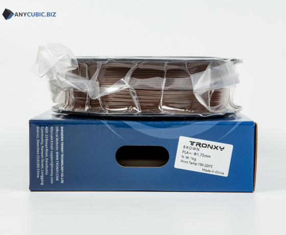 Фото 3 - Коричневий PLA пластик Tronxy для 3D принтера 340m | 1 кг | 1,75 мм