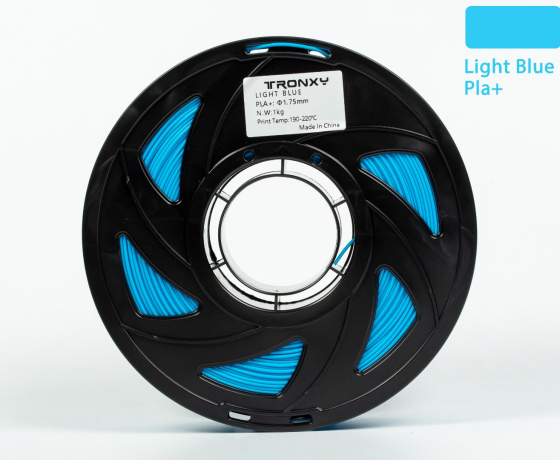 Фото 6 - Світло-блакитний PLA пластик Tronxy для 3D принтера 340m | 1 кг | 1,75 мм