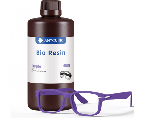 Фото 2 - Фотополімерна Біо смола Пурпурна Anycubic