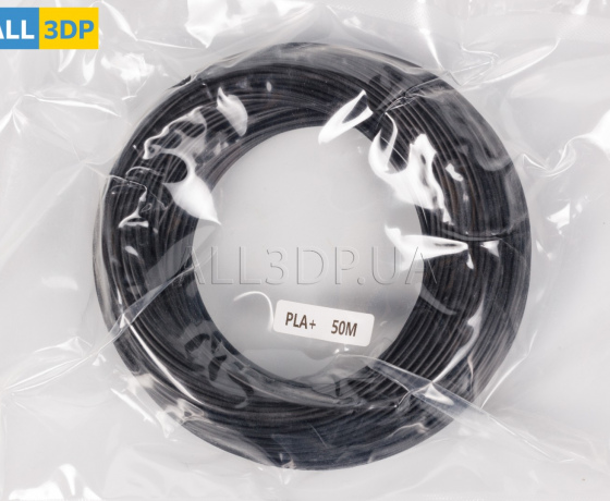 Фото 2 - 50 метрів Чорний PLA пластик для 3D принтера