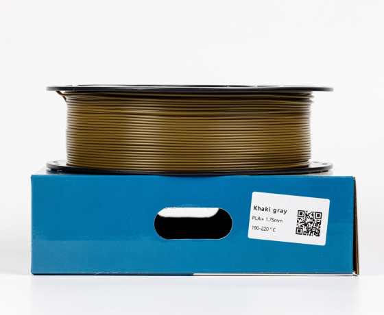 Фото 2 - Койот Хакі сірий пла плюс пластик для 3D принтера ✪1кг✪1.75мм