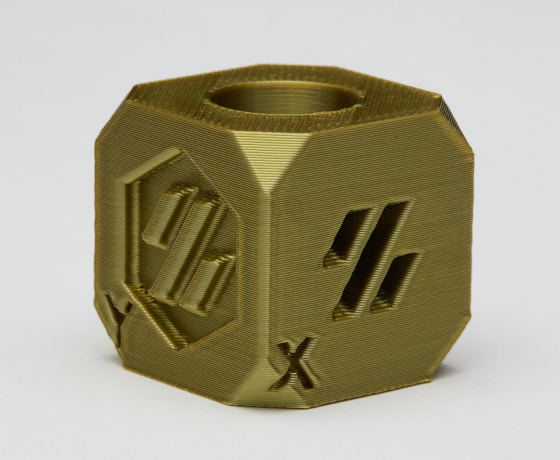 Фото 8 - Бронза Пла Пластик Шовковий \ PLA SILK Bronze 1кг | 1.75мм | 330м