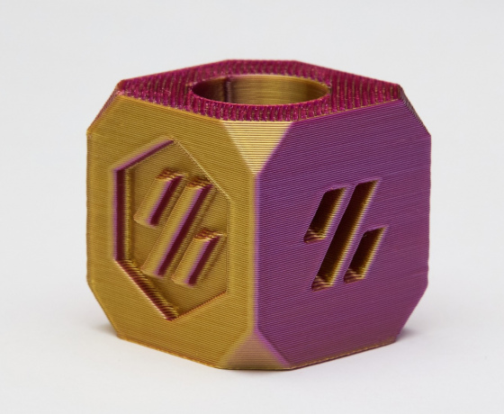 Фото 8 - Червоний Золотий Пурпурний Шовковий Пла Пластик | PLA SILK Red Gold Purple 1кг | 1.75мм | 330м