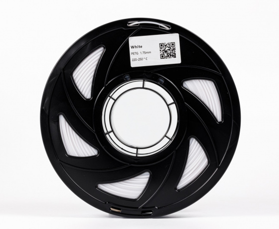 Фото 4 - Білий PETG (ПЕТГ) coPET пластик для 3D принтера 1кг 1.75мм