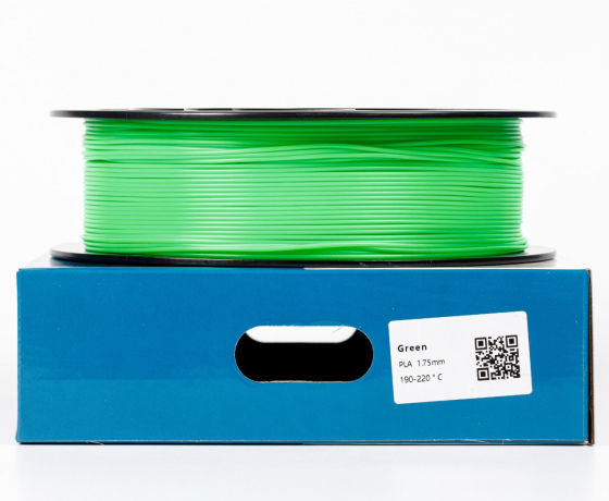 Фото 5 - Зелений PLA пластик для 3D принтера | Pla Green 1кг | 1.75мм | 330м