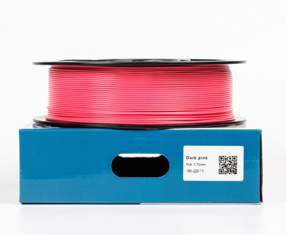 Фото 3 - Темно Рожевий PLA пластик для 3D принтера | Pla Dark Pink 1кг | 1.75мм | 330м