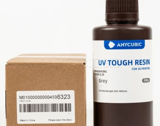 СІРА Гнучка фотополімерна смола Anycubic Flexible Tough Resin GREY 0.5КГ