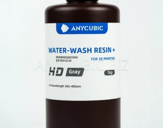Сіра HD Фотополімерна Смола що змивається водою | Anycubic Water-Wash Resin+ HD Gray 1кг